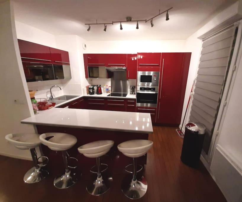 Joli Appartement Avec Jardin Et 2 Parkings Prives Аржантей Экстерьер фото